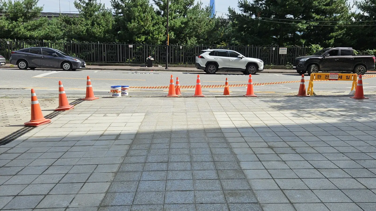 차량진입로 보수 시공 현장 1